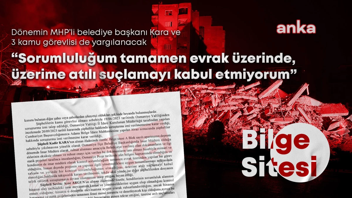 Bilge Sitesi Davası: MHP’li Belediye Başkanı ve 3 Kamu Görevlisi Hakkında Dava Açıldı